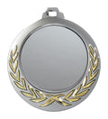 2¾" Medal with 2" Insert Holder – Gold Laurel Design