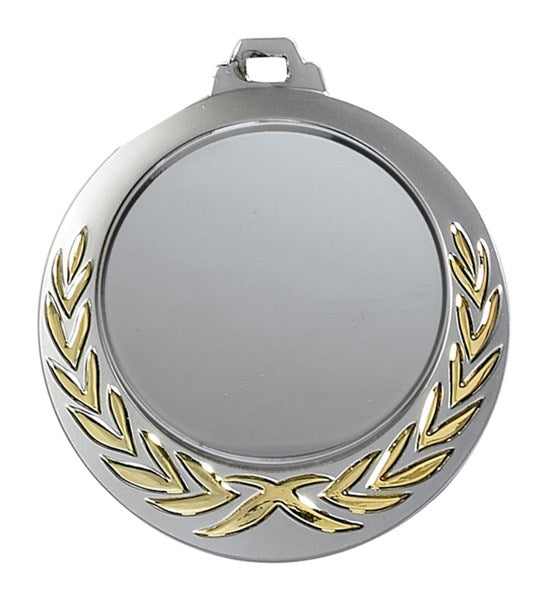 2¾" Medal with 2" Insert Holder – Gold Laurel Design