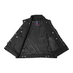 Chaleco de Mezclilla Shocker para Hombre – Negro para Motociclista