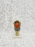 Trofeo de Baloncesto con Bola y Diseño de Estrellas
