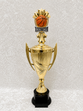 Trofeo Copa de Baloncesto con Figura de Balón