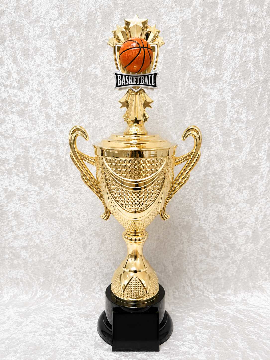 Trofeo Copa Premium de Baloncesto con Bola y Base Negra
