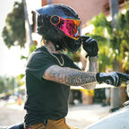 Casco Modular Daytona C6 D.O.T. y ECE en Fibra de Carbono con Doble Visor