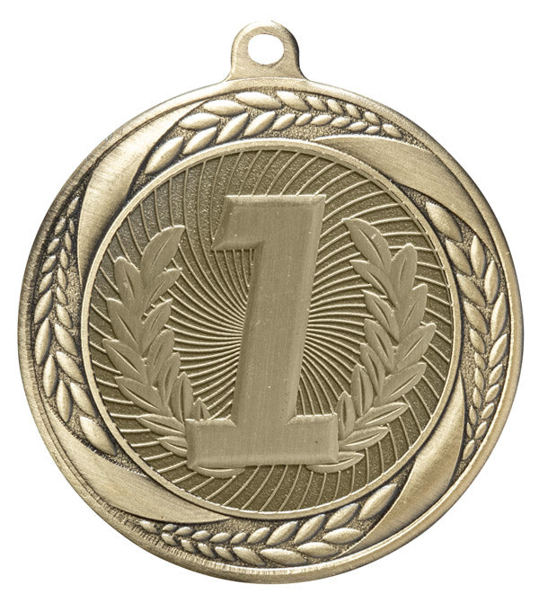 1st, 2nd, & 3rd Place Medal – Antique Gold Finish (2.5”)