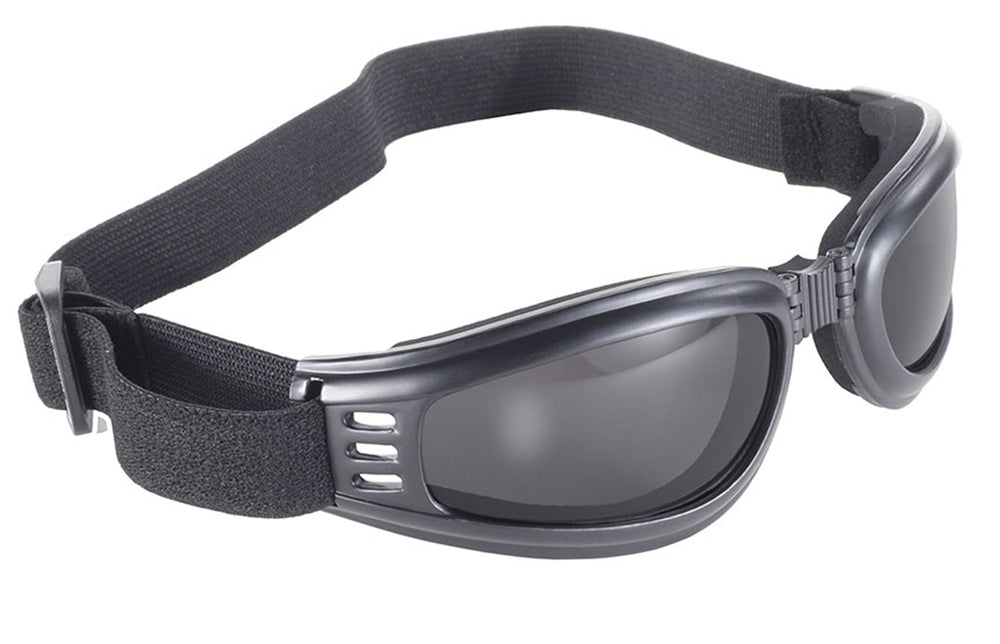 Gafas Plegables Nomad para Motociclista – Marco Negro y Lentes Ahumados