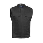 Chaleco de Mezclilla Negro para Motociclista Axel – Hombre