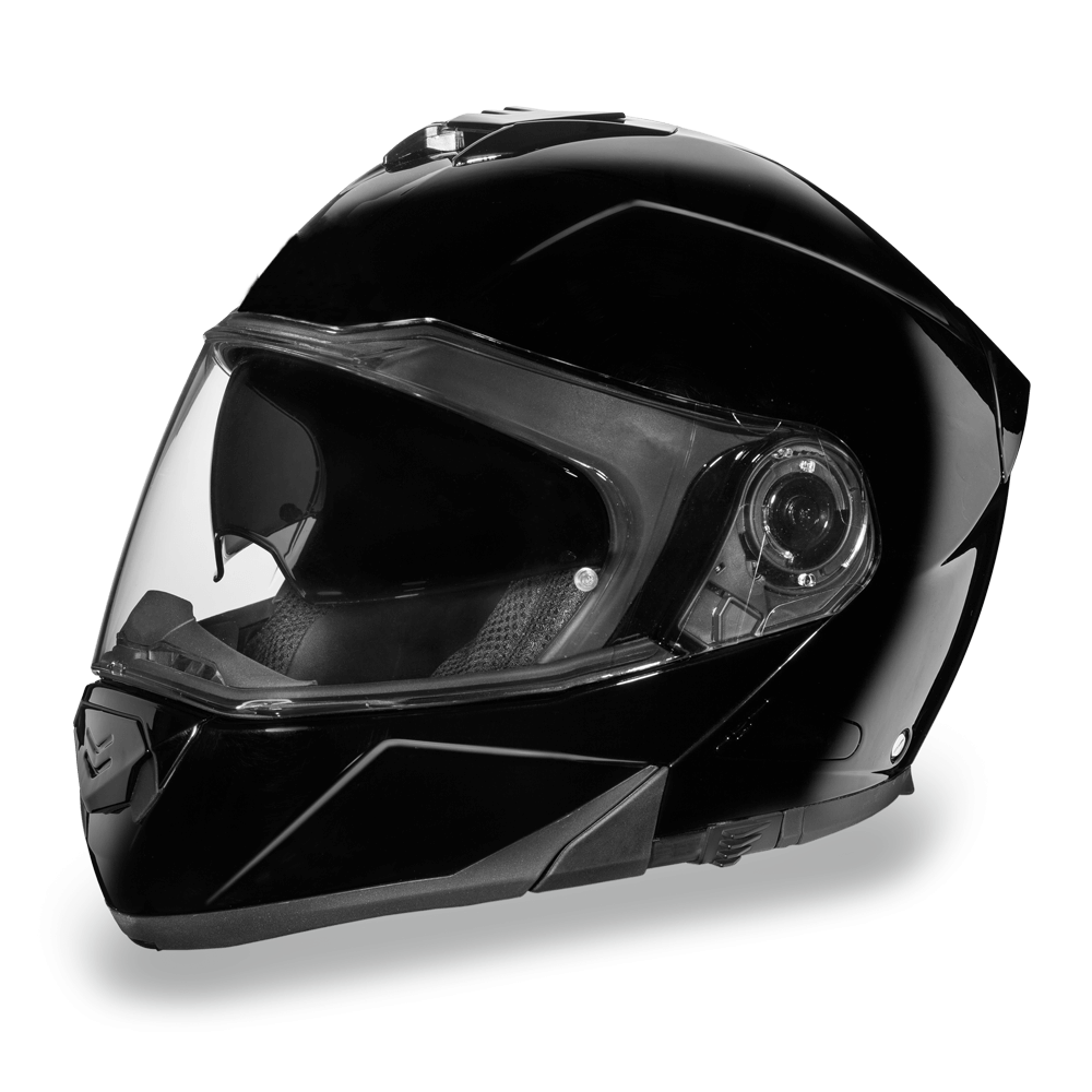 Casco Modular Daytona Glide D.O.T. con Doble Visor – Negro Brillante