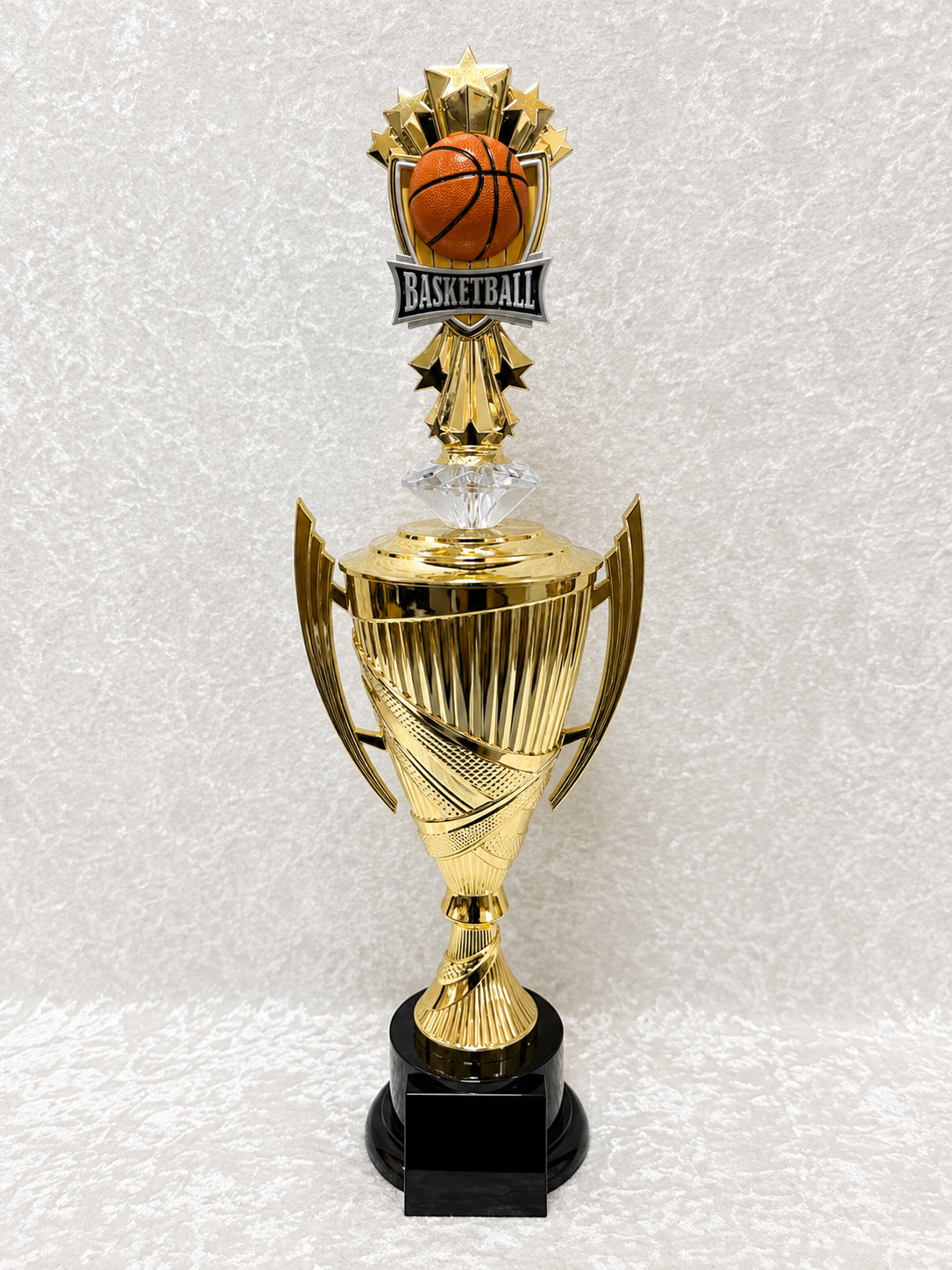 Trofeo Copa de Baloncesto con Diamante Decorativo
