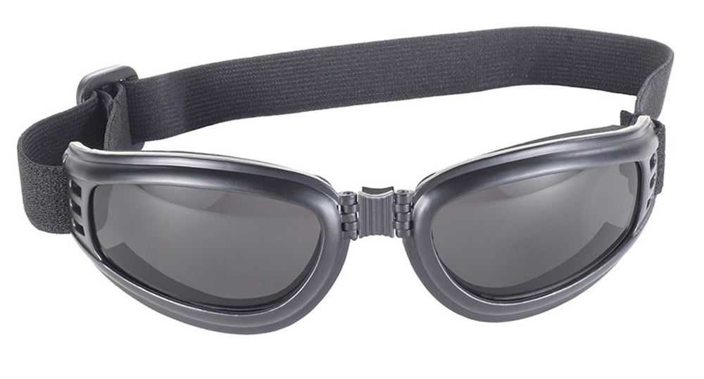 Gafas Plegables Nomad para Motociclista – Marco Negro y Lentes Ahumados