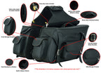 Alforja para Motocicleta – Negra con Bolsillo Frontal y Funda para Arma de Fuego