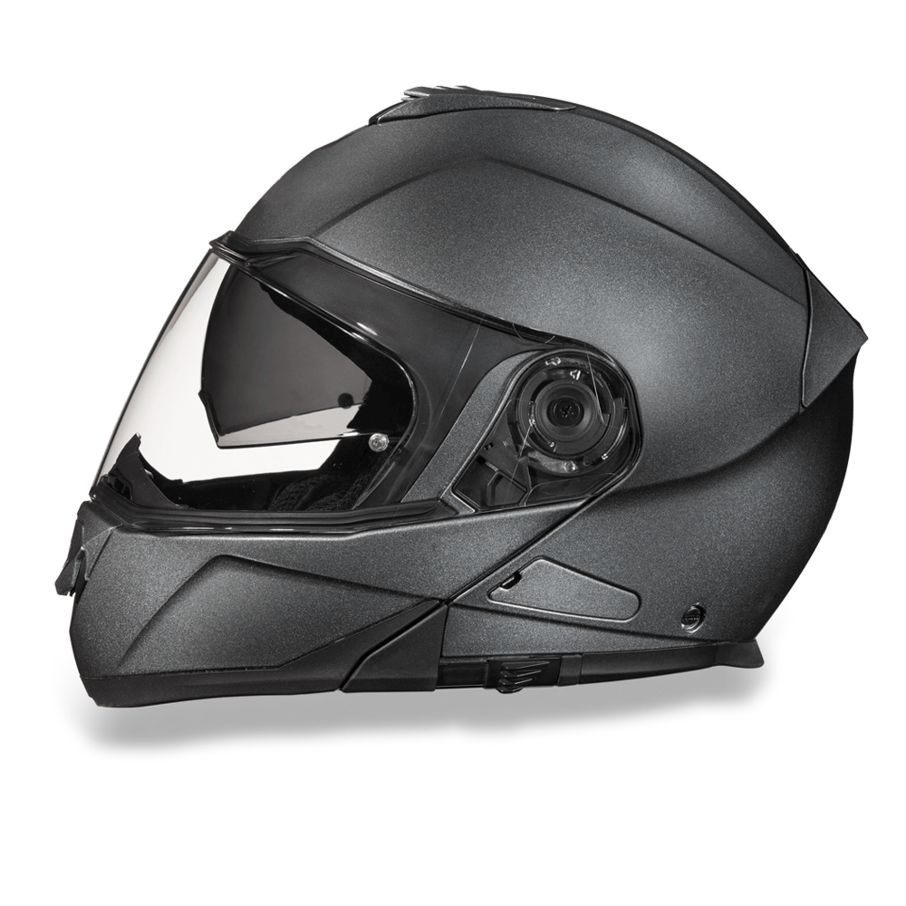 Casco Modular Daytona Glide D.O.T. con Doble Visor – Gris Metálico Gun Metal