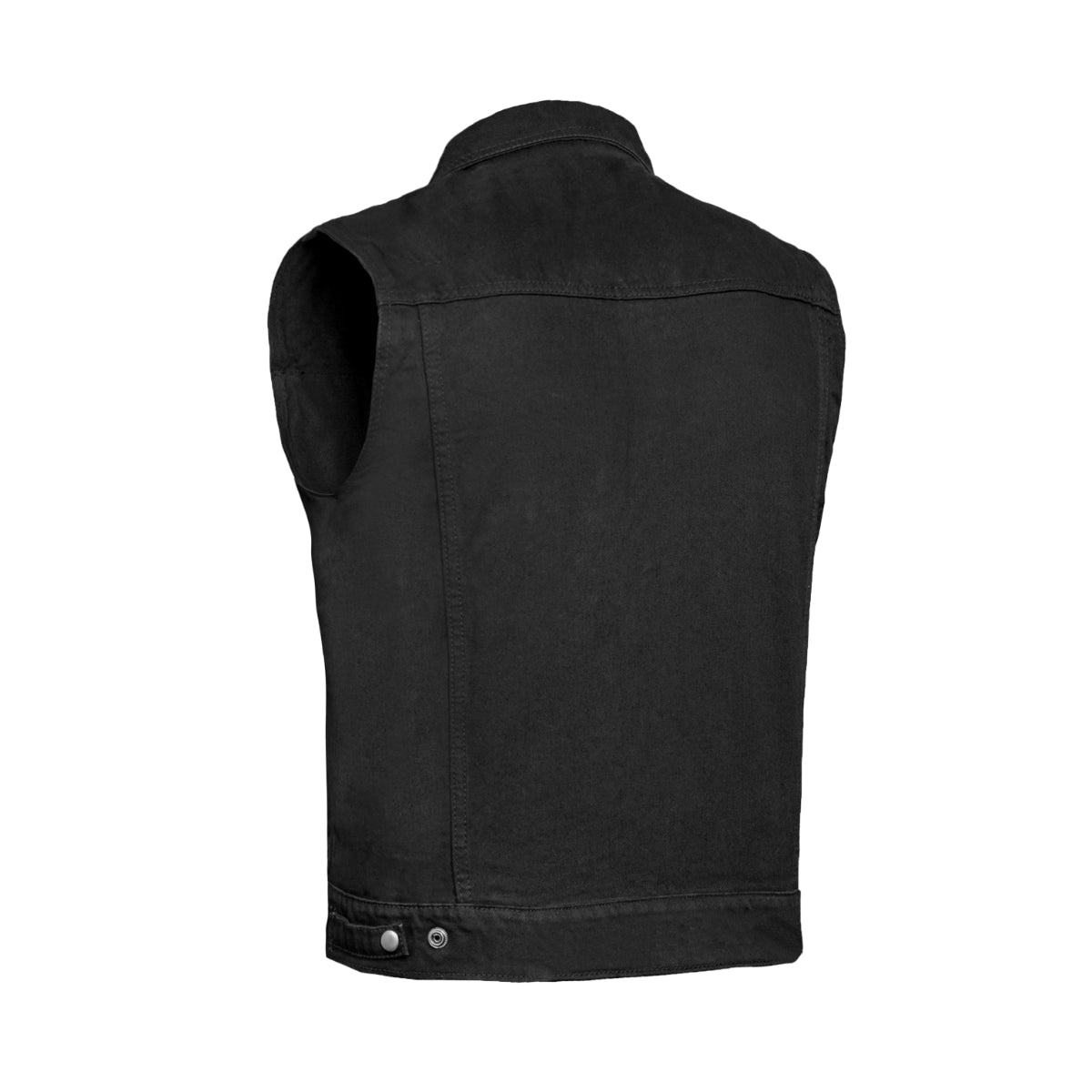 Chaleco de Mezclilla Shocker para Hombre – Negro para Motociclista