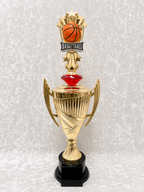 Trofeo Copa de Baloncesto con Diamante Decorativo