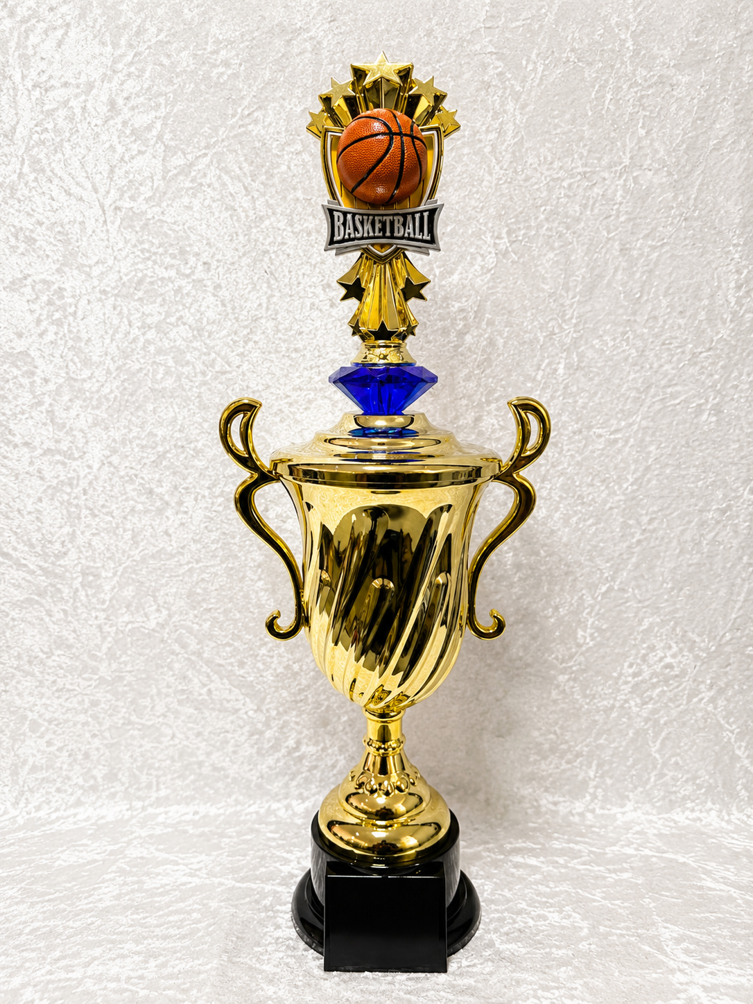 Trofeo Copa de Baloncesto con Bola y Opciones de Diamante