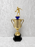 Trofeo de Baloncesto con Copa Dorada y Opciones de Diamante