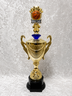 Trofeo Copa Premium de Baloncesto con Bola y Opciones de Diamante