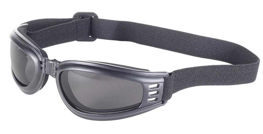 Gafas Plegables Nomad para Motociclista – Marco Negro y Lentes Ahumados