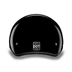 Casco Daytona Slim Line ½ para Motociclista – Negro Brillante DOT