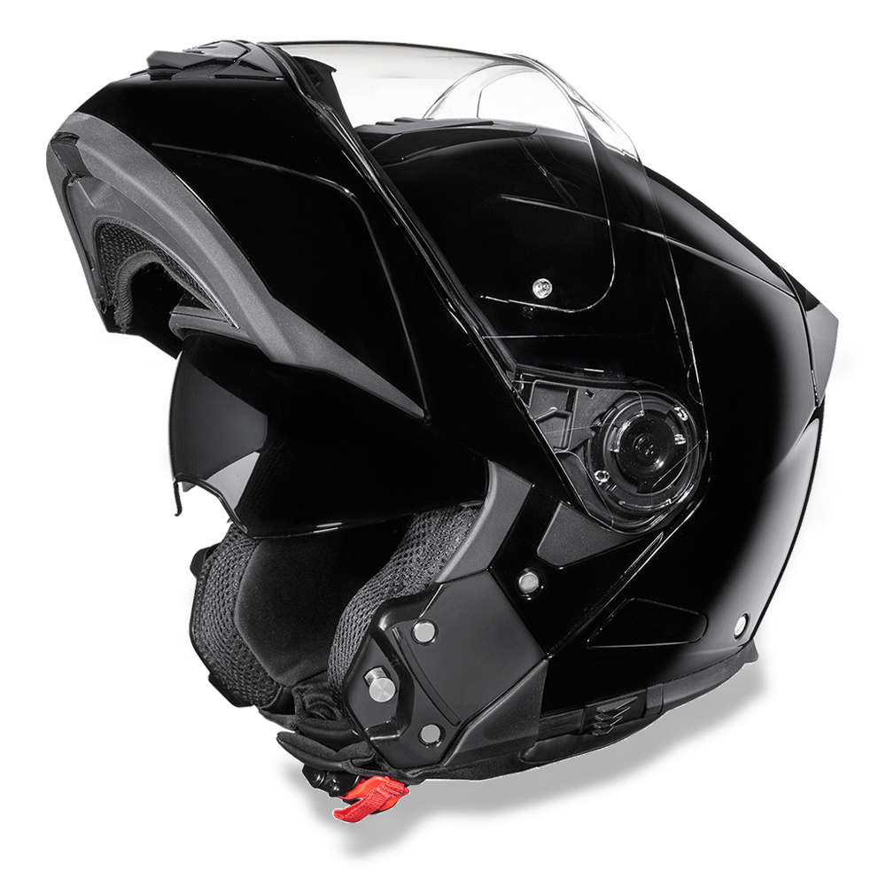Casco Modular Daytona Glide D.O.T. con Doble Visor – Negro Brillante