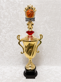 Trofeo Copa de Baloncesto con Bola y Opciones de Diamante