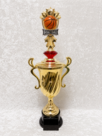 Trofeo Copa de Baloncesto con Bola y Opciones de Diamante