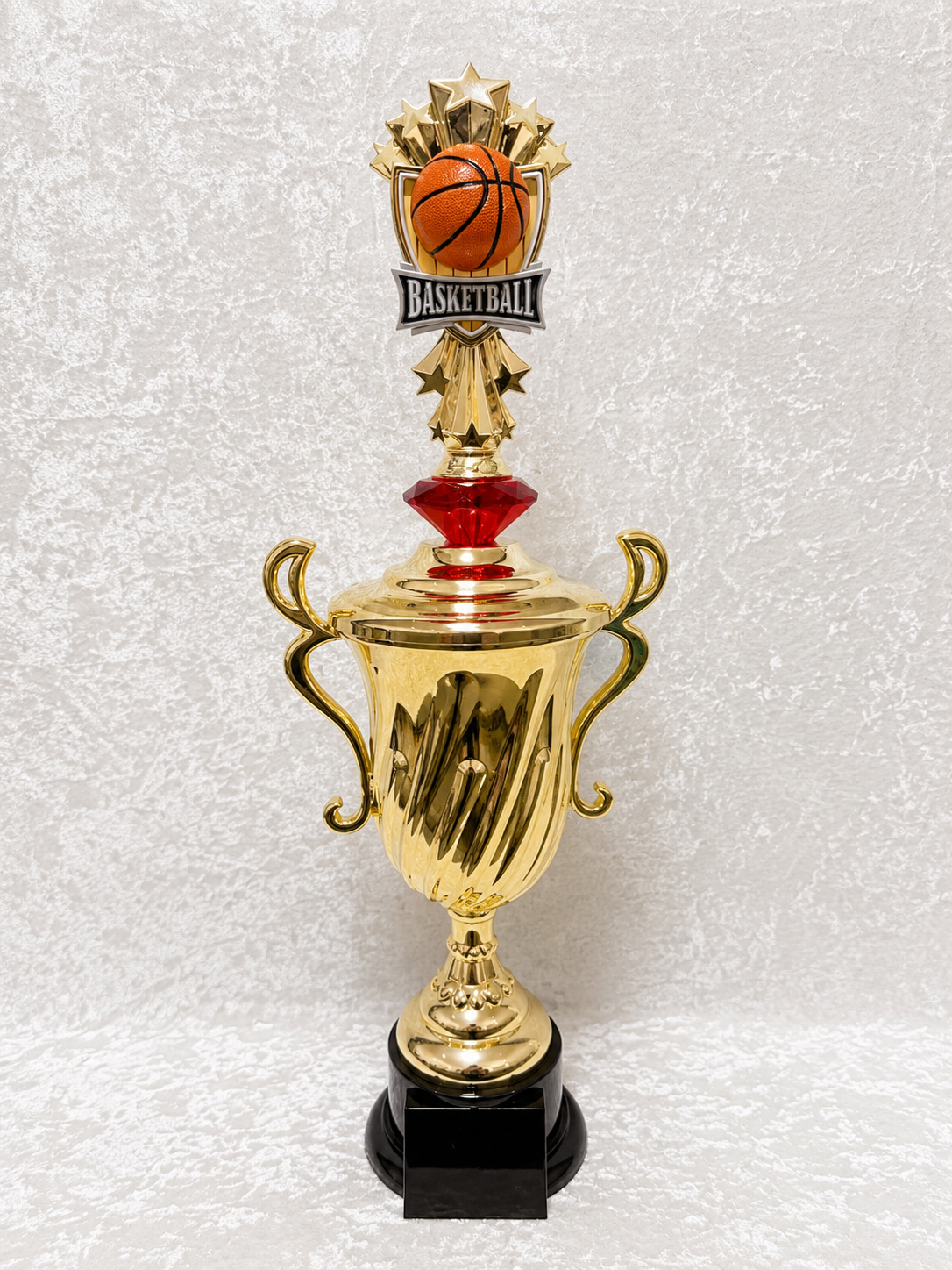 Trofeo Copa de Baloncesto con Bola y Opciones de Diamante