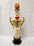 Trofeo Copa Premium de Baloncesto con Bola y Opciones de Diamante