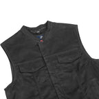 Chaleco de Mezclilla Negro para Motociclista Axel – Hombre