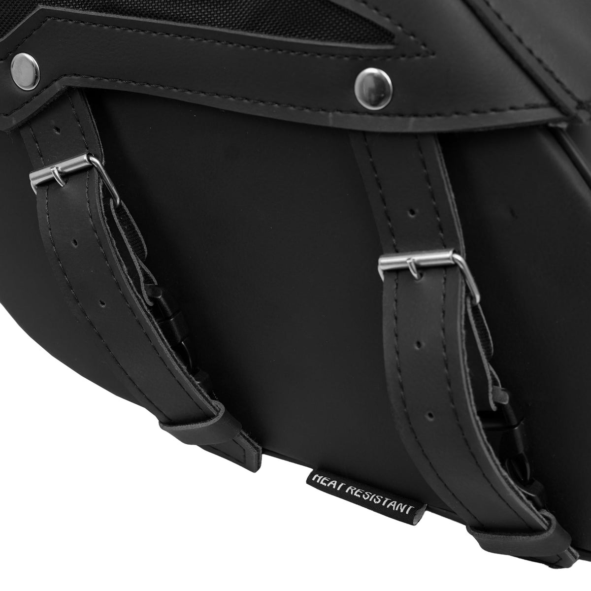 Alforja para Motocicleta – Negra con Dos Correas y Sistema Desmontable