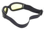 Gafas Plegables Nomad para Motociclista – Marco Negro y Lentes Amarillos