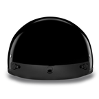 Casco Daytona Slim Line ½ para Motociclista – Negro Brillante DOT