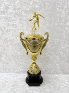 Trofeo de Baloncesto con Copa Dorada y Opciones de Diamante