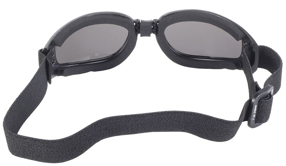 Gafas Plegables Nomad para Motociclista – Marco Negro y Lentes Ahumados