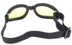 Gafas Plegables Nomad para Motociclista – Marco Negro y Lentes Amarillos