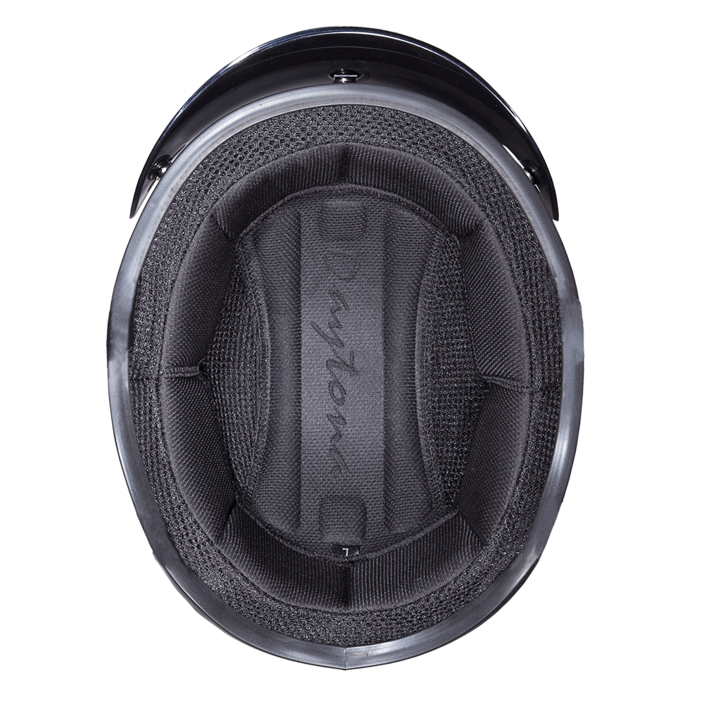 Casco Daytona Slim Line ½ para Motociclista – Negro Brillante DOT
