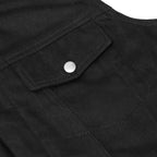 Chaleco de Mezclilla Shocker para Hombre – Negro para Motociclista