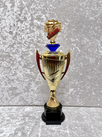 Trofeo Copa Dorada Premium de Música con Piano, Micrófono y Diamante Personalizable
