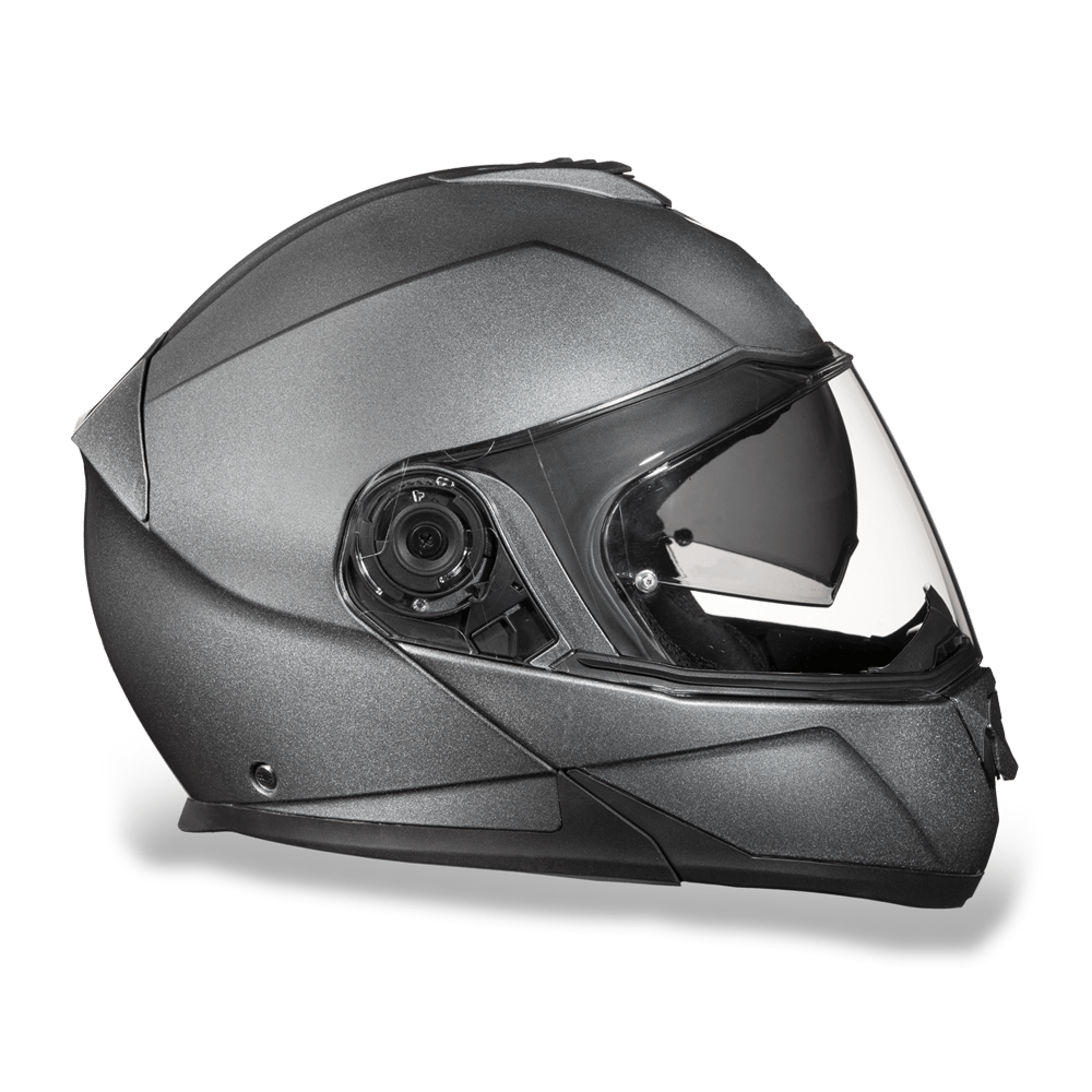 Casco Modular Daytona Glide D.O.T. con Doble Visor – Gris Metálico Gun Metal