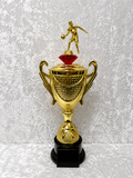 Trofeo de Baloncesto con Copa Dorada y Opciones de Diamante