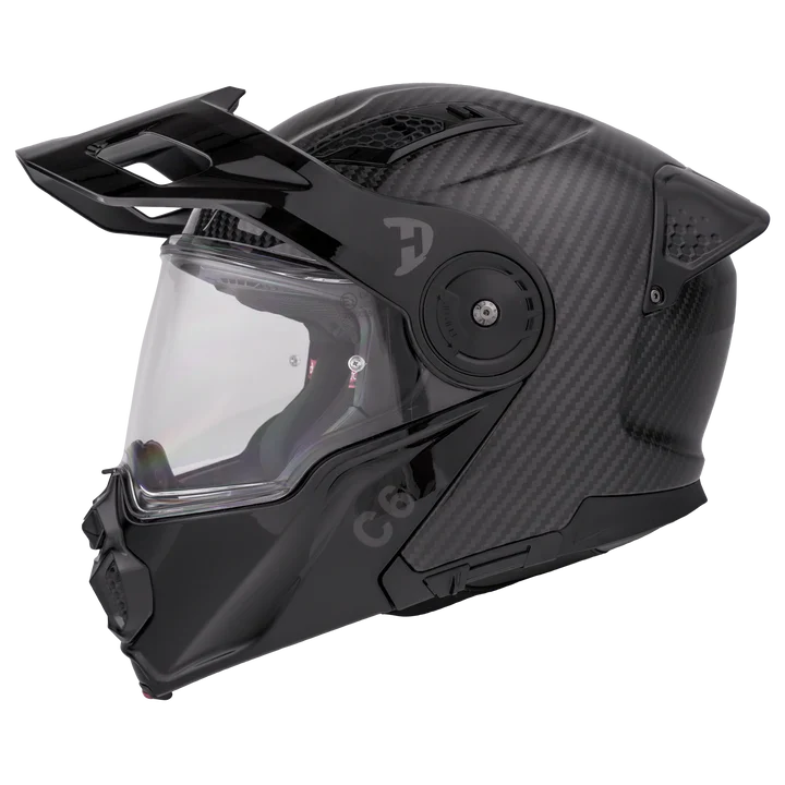 Casco Modular Daytona C6 D.O.T. y ECE en Fibra de Carbono con Doble Visor