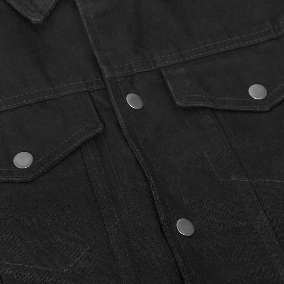 Chaleco de Mezclilla Shocker para Hombre – Negro para Motociclista