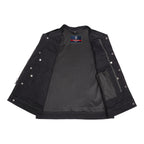 Chaleco de Mezclilla Negro para Motociclista Axel – Hombre