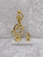 Trofeo de Baloncesto con Jugador y Estrella para Premios de 1er, 2do y 3er Lugar