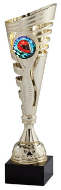Modern Gold Spiral Cup Trophy