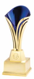 Tuscany Gold & Blue Cup Trophy