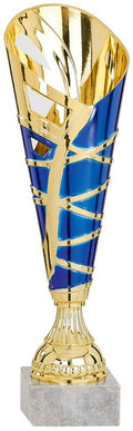 Gold & Blue Modern Cup Trophy