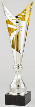 Silver & Gold Modern Cup Trophy
