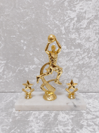 Trofeo de Baloncesto con Jugador y Estrella para Premios de 1er, 2do y 3er Lugar