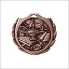 Burst Lamp of Knowledge Medal 2¼" – Gold, Silver & Bronze Academic Award