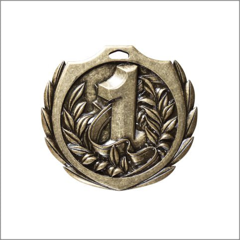 Burst Place Medal Set 2¼" – 1st, 2nd & 3rd Place Award Medals